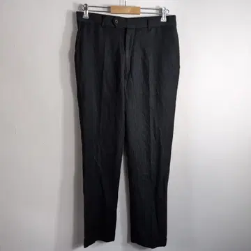 FERRE 섀도우 스트라이프 슬랙스 블랙 48 M~L 상당