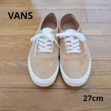 VANS 오센틱 피그 스웨이드 베이지 27.0cm 발수