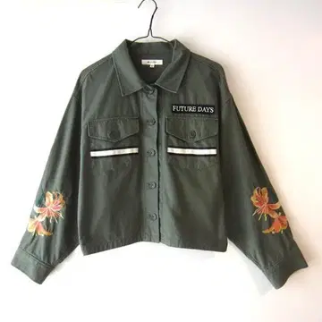 새상품급 마우지 MOUSSY 돌먼 슬리브 밀리터리 자켓 올리브