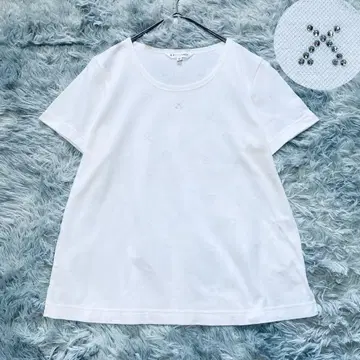 [새상품급] 레오나르 스포츠 모노그램 올 패턴 T셔츠 화이트 XL