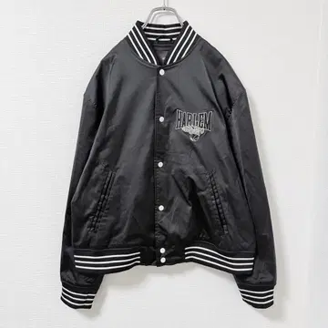 H&M HARLEM 바시티 자켓 나일론 자켓 블랙 L 블루종