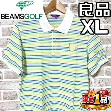 [ 선착순 ] 빔즈 골프 남성용 반팔 피케 셔츠 XL 사이즈 보더