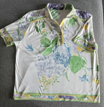 LEONARD FASHION 꽃무늬 반팔 피케 셔츠