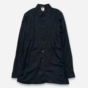 본인기 ANN DEMEULEMEESTER 주름 가공 시어 셔츠 아카이브