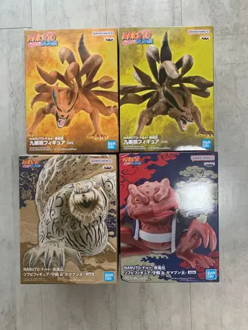NARUTO 돌풍전 피규어 구미 2종 수학 가마분타 4종 세트