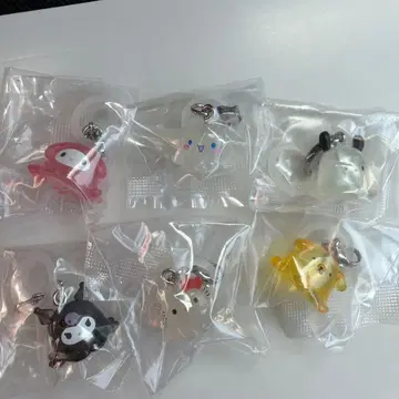 산리오 캐릭터즈 변신 멘다코 표시 액세서리 6종 컴플리트