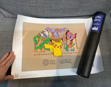 포켓몬 런던 자연사 박물관 피카츄 포스터