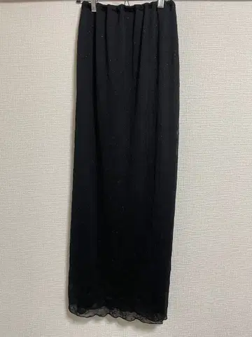 빈티지 롱 스커트 라메 믹스 꽃무늬 시어 소재