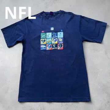 [레어] 90s-00s NFL 공식 라이선스 멀티 팀 로고 T셔츠 2L