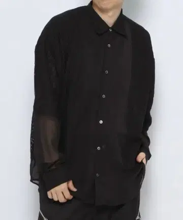 HARE 절개 디자인 시어 셔츠