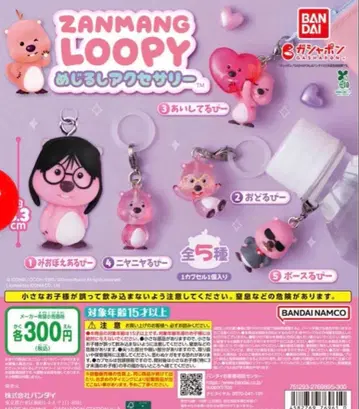ZANMANG LOOPY 메지루시 액세서리 전 5종 풀컴프 세트