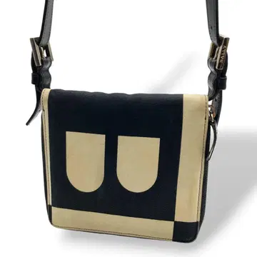 발리 BALLY 숄더백 사선 크로스 B 로고 캔버스 가죽
