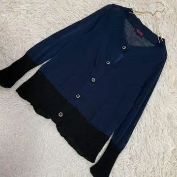YUKL TORII 가디건 네이비 40 겉옷 캐주얼 돌려입기