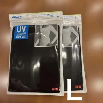 UNIQLO 에어리즘 UV컷 U넥T 긴팔 L 2장/드라이EX