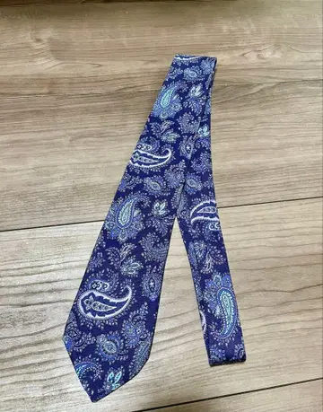 ETRO 에트로 넥타이 페이즐리 무늬 블루