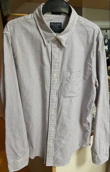 [새상품급] Abercrombie & Fitch 긴팔 셔츠 체크 L