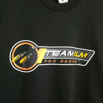 초 레어!! 99년 ILM PODRACING 스타 워즈 T셔츠 L 블랙