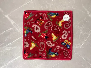 FEILER 손수건 하이디 페이즐리 레드 25 x 25cm