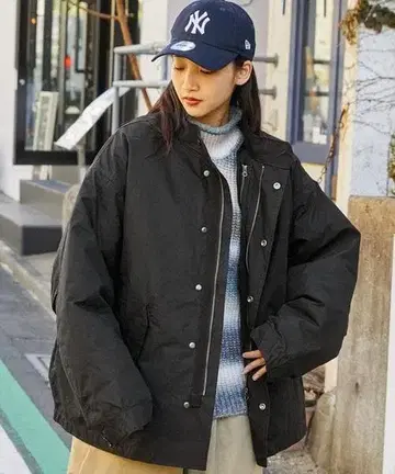 MONO-MART 3WAY 숏 M65 스탠드 모즈 코트 블랙 S