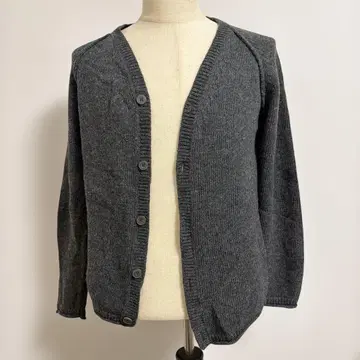 Nudie Jeans co 가디건 다크 그레이 S