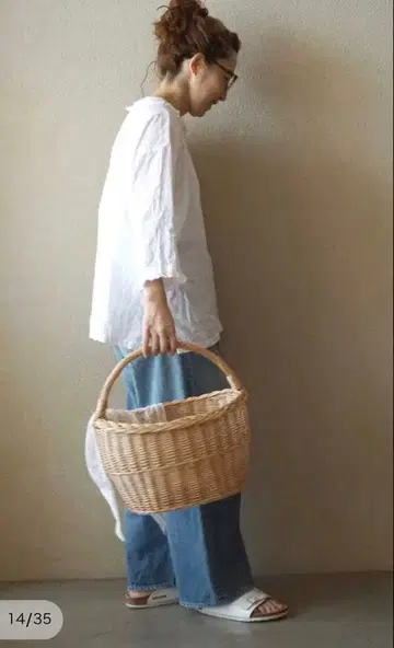 journal standard luxe 소프트 린넨 턱 프릴 블라우스