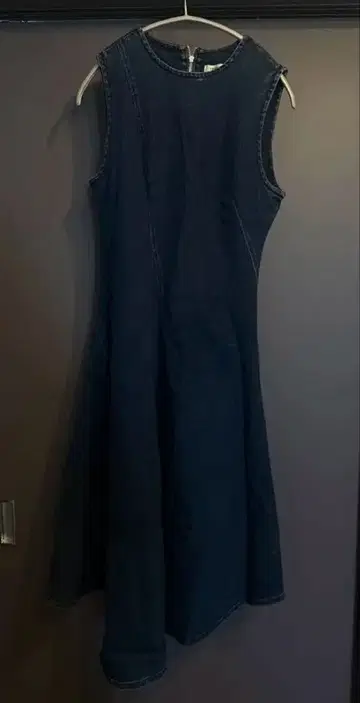 FRAY I.D 데님 슬리브리스 원피스