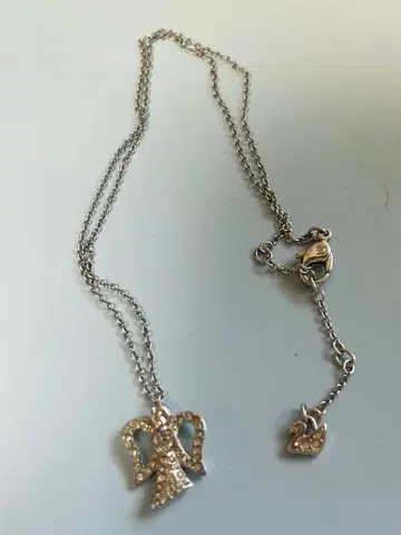 새상품급 SWAROVSKI 스와로브스키 목걸이 천사