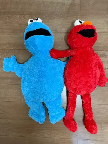 *SESAME STREET* 쿠키 & 엘모 봉제 인형