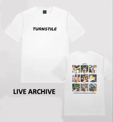 완판템! TURNSTILE LIVE ARCHIVE 티셔츠