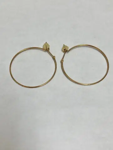 agete 아가트 K10 후프 귀걸이