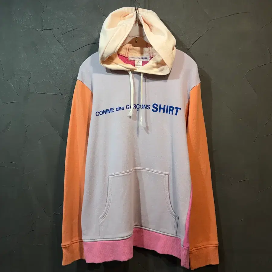 [M] Comme Des Garcons Shirt 꼼데가르송 컬러블록 후드