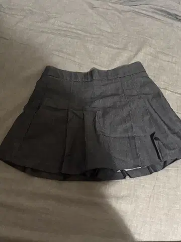 ZARA 플리츠 미니 스커트 데님