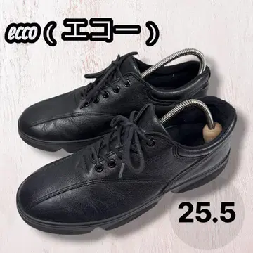에코 25.5 가죽 스니커즈 워킹 컴포트 슈즈 블랙