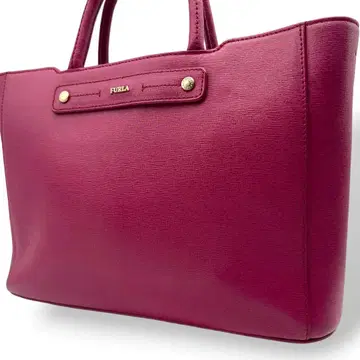 새상품급 훌라 FURLA 토트백 핸드백 가죽 보르도 팔걸이