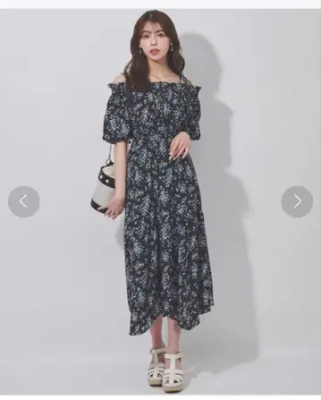 31 Sons de mode 미니 꽃무늬 프린트 퍼프 슬리브 원피스 36