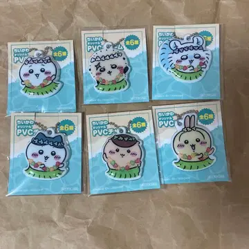 6종 치이카와 (먼작귀) 세븐일레븐 PVC 참 컴프 세트 세븐