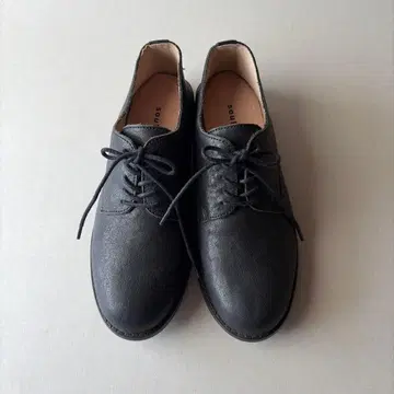 soulberry 레이스업 슈즈 블랙 가죽 신발 23.5-24cm