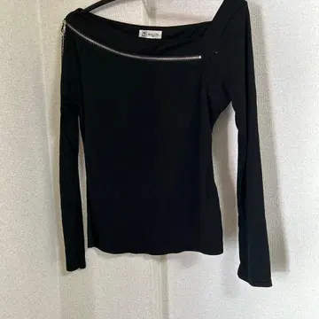 MICHEL KLEIN PARIS 지퍼 디자인 긴팔 티셔츠