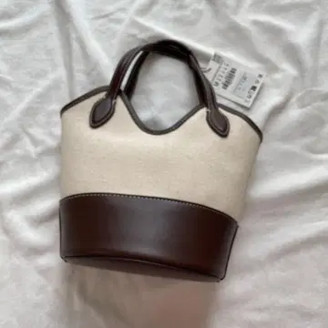 새상품 ZARA 콤비 소재 캠퍼스지 백 숄더 2way