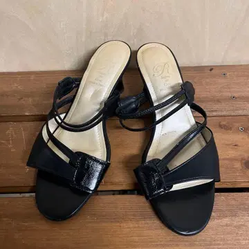 Salon de Gres 샌들 블랙 22cm