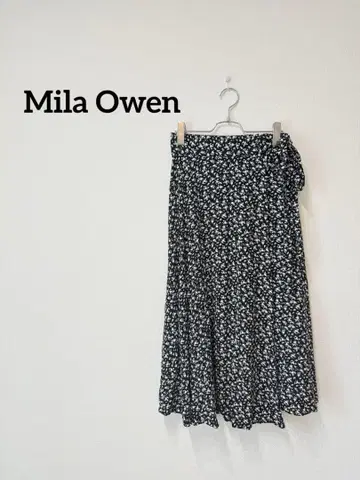 Mila Owen 미라 오웬 미니 꽃무늬 랩스커트 롱 스커트