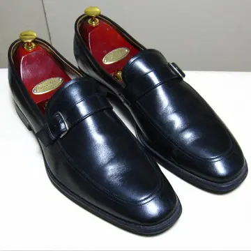 [ 고급 ] BALLY 발리 스트랩 로퍼 9.5D 블랙 가죽 신발