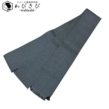 남자 오비 각대 직조 무늬 네이비 컬러 N-1107