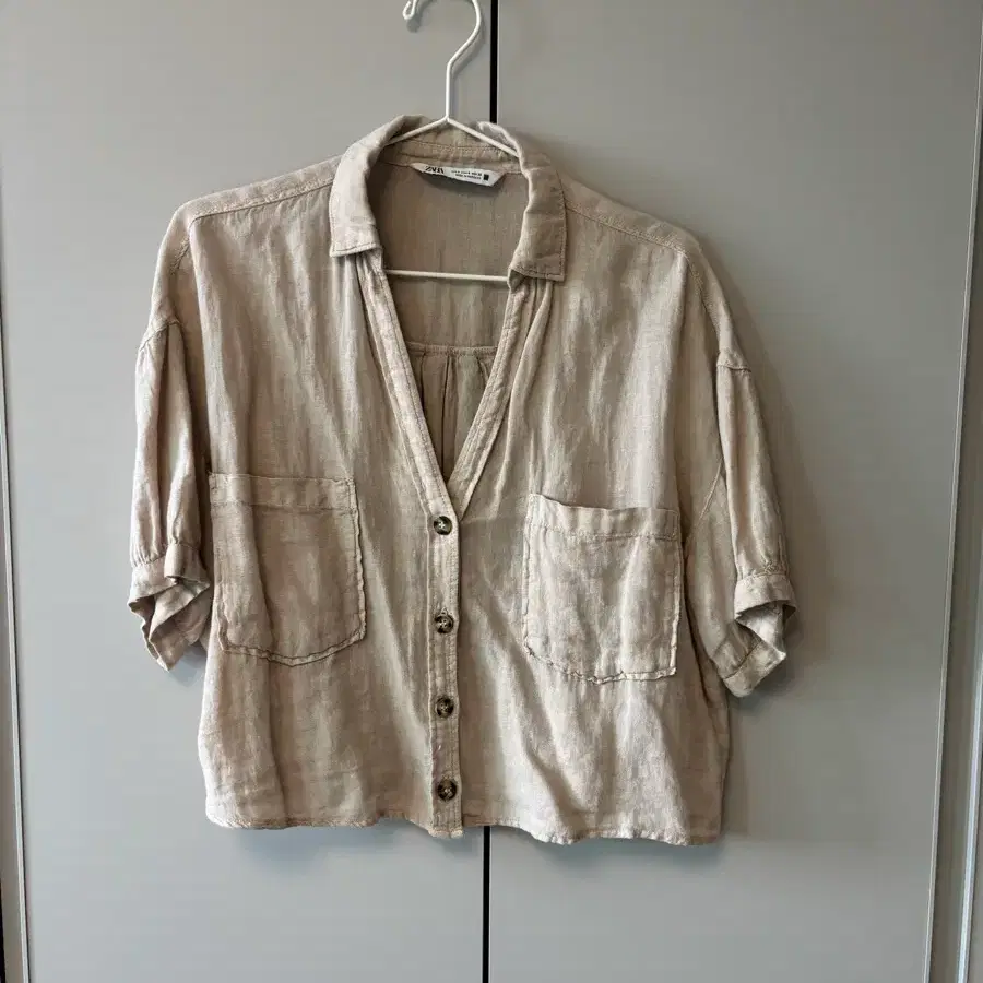 ZARA 리넨 블라우스