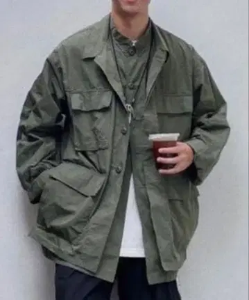 SSZ 립스탑 레이어드 밀리터리 자켓 BEAMS 명작