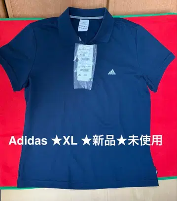 Adidas 여성용 골프 셔츠 네이비 XL 택 포함