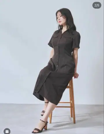 A 라인 셔츠 원피스