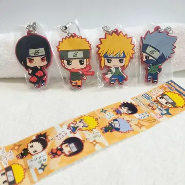 NARUTO 나루토 러버 마스코트 스트랩 4종