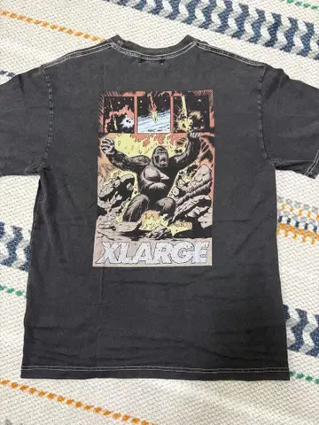 XLARGE 고릴라 그래픽 T셔츠 블랙 M