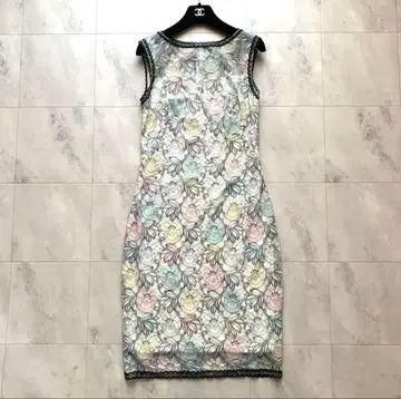 TADASHI SHOJI 꽃무늬 파스텔 컬러 원피스 드레스 size4